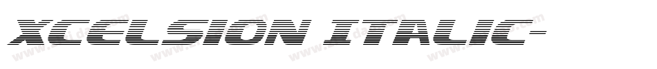 Xcelsion Italic字体转换